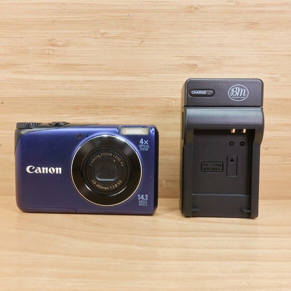 Canon PowerShot A2200 14.1MP Digital Camera / 4x Optical Zoom / Blue / Tested - Picture 2 of 9